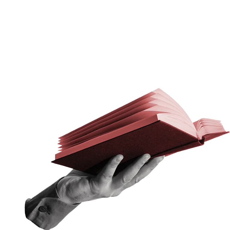 book in hand